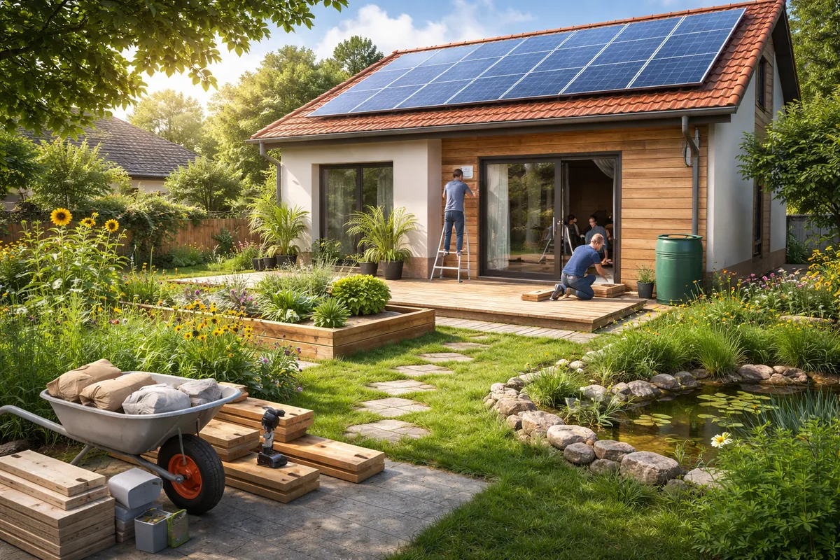Comment réaliser des travaux pour un habitat durable et un jardin écologique